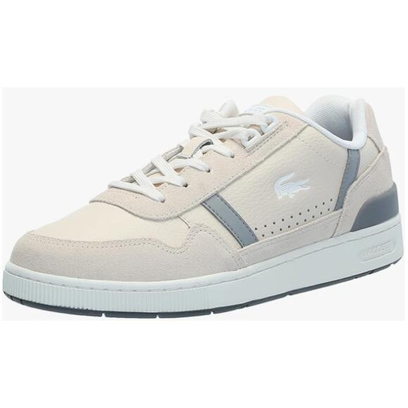 Lacoste Men's T-Clip Sneaker Off White/Gray 10.5 - Picture 3 of 7